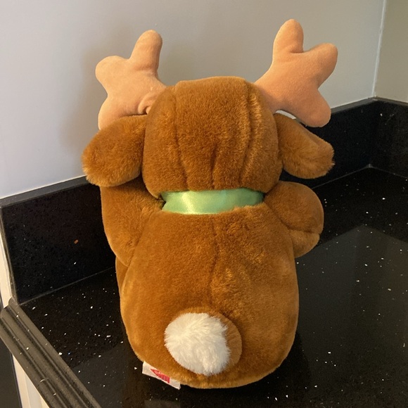Musical Animated Reindeer Light Up Christmas Rudolph Stuffed Plush Vintage - Picture 4 of 11
